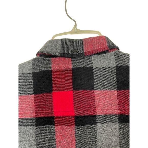 Madewell x Penfield Classic Slim Flannel warm cozy layers red black gray plaid - Picture 7 of 12